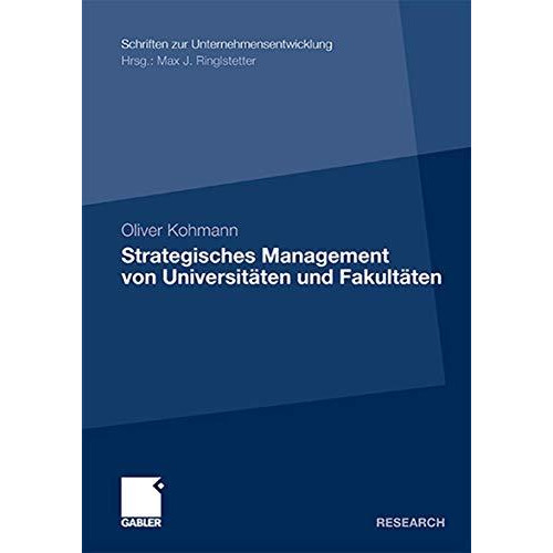 Strategisches Management von Universit?ten und Fakult?ten [Paperback]