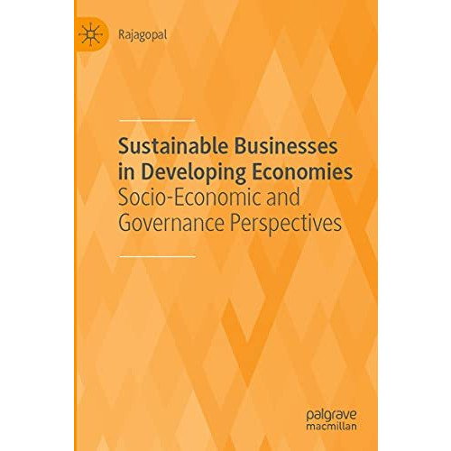 Sustainable Businesses in Developing Economies: Socio-Economic and Governance Pe [Paperback]