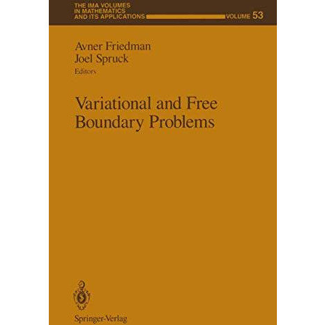 Variational and Free Boundary Problems [Paperback]