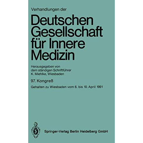 Verhandlungen der Deutschen Gesellschaft f?r Innere Medizin [Paperback]