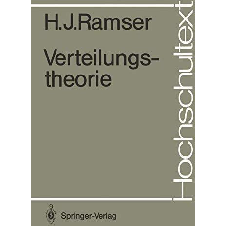 Verteilungstheorie [Paperback]