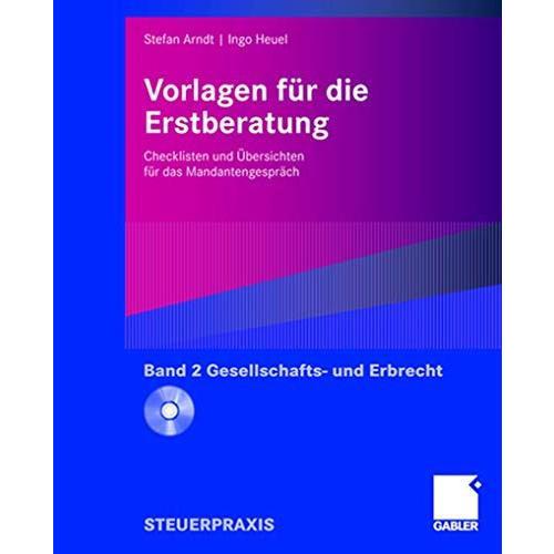 Vorlagen f?r die Erstberatung - Gesellschafts- und Erbrecht: Checklisten und ?be [Hardcover]