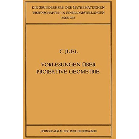 Vorlesungen ?ber Projektive Geometrie: Mit besonderer Ber?cksichtigung der v. St [Paperback]