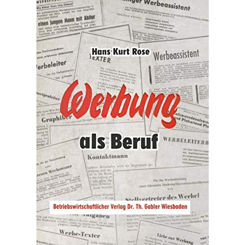 Werbung als Beruf [Paperback]