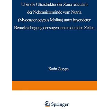 ?ber die Ultrastruktur der Zona reticularis der Nebennierenrinde vom Nutria (Myo [Paperback]