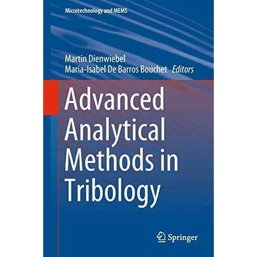 Advanced Analytical Methods in Tribology [Hardcover]