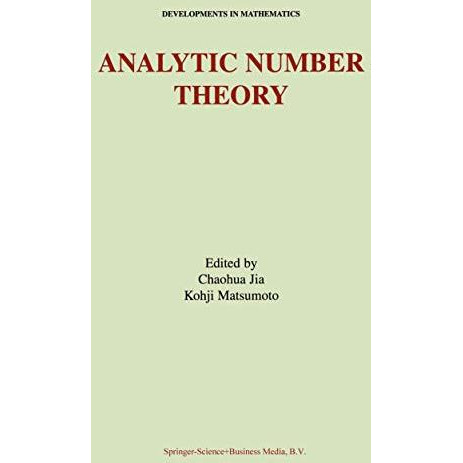 Analytic Number Theory [Hardcover]