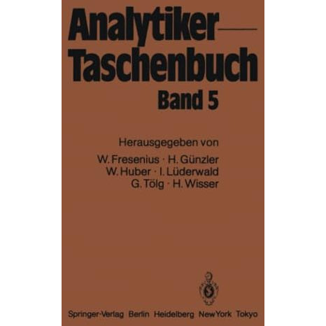 Analytiker-Taschenbuch [Paperback]