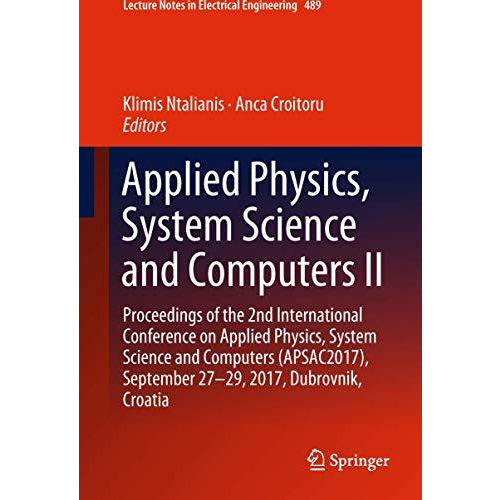 Applied Physics, System Science and Computers II: Proceedings of the 2nd Interna [Hardcover]