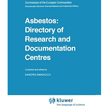 Asbestos: Directory of Research and Documentation Centres [Hardcover]