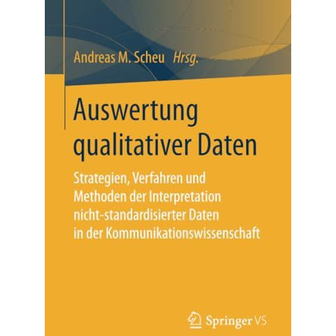 Auswertung qualitativer Daten: Strategien, Verfahren und Methoden der Interpreta [Paperback]