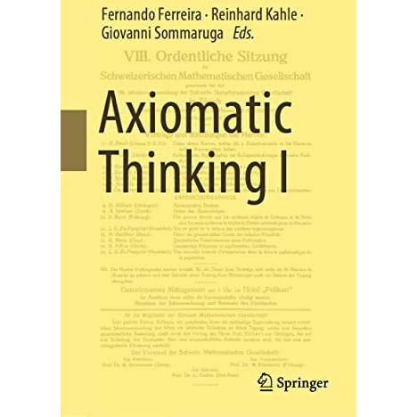 Axiomatic Thinking I [Hardcover]