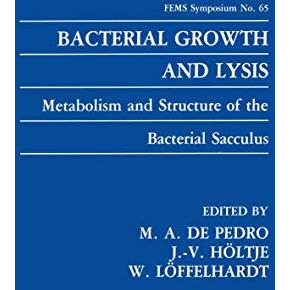 Bacterial Growth and Lysis: Metabolism and Structure of the Bacterial Sacculus [Hardcover]