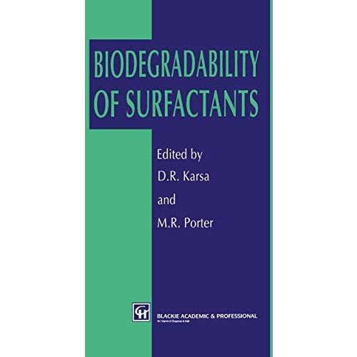 Biodegradability of Surfactants [Hardcover]