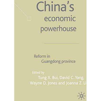 China's Economic Powerhouse: Economic Reform in Guangdong Province [Hardcover]