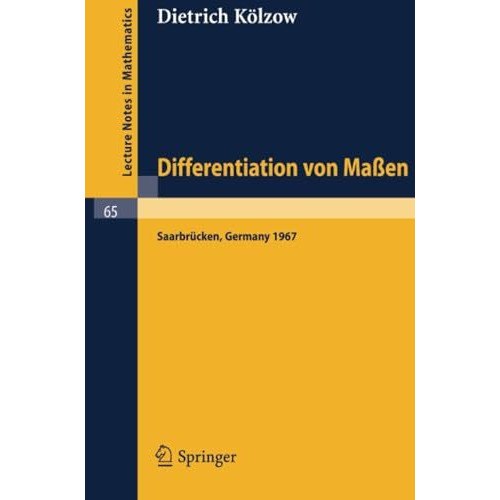 Differentiation von Ma?en [Paperback]