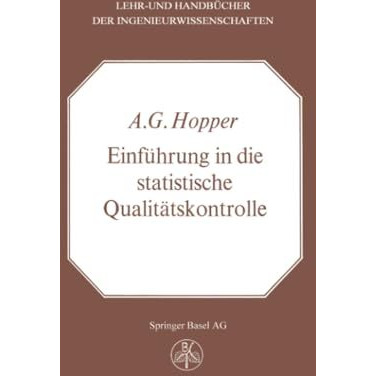 Einf?hrung in die Statistische Qualit?tskontrolle [Paperback]