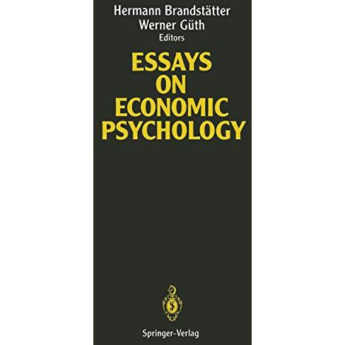 Essays on Economic Psychology [Paperback]