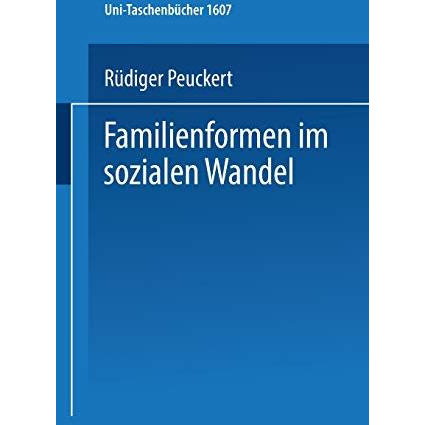 Familienformen im sozialen Wandel [Paperback]