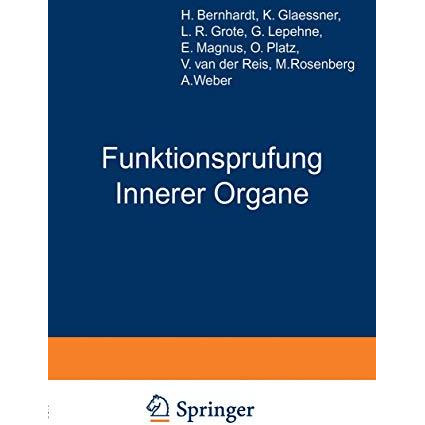 Funktionsprufung Innerer Organe [Paperback]