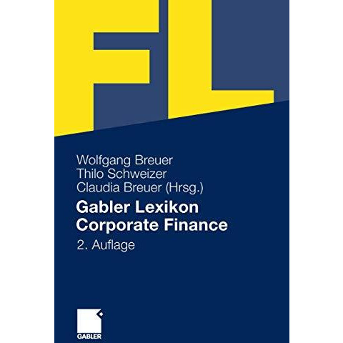 Gabler Lexikon Corporate Finance [Hardcover]