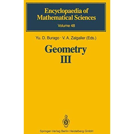 Geometry III: Theory of Surfaces [Paperback]