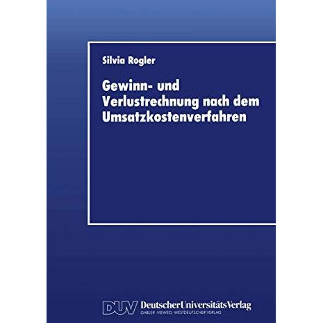 Gewinn- und Verlustrechnung nach dem Umsatzkostenverfahren [Paperback]