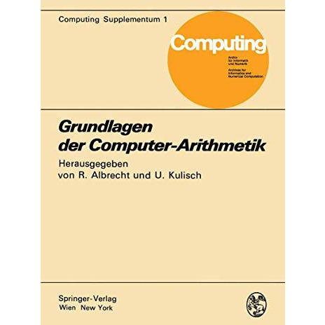 Grundlagen der Computer-Arithmetik [Paperback]