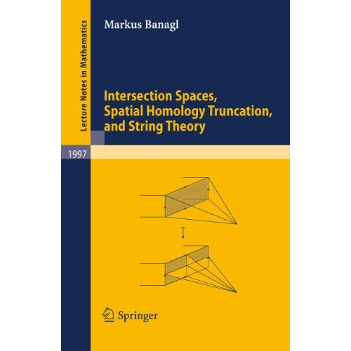 Intersection Spaces, Spatial Homology Truncation, and String Theory [Paperback]