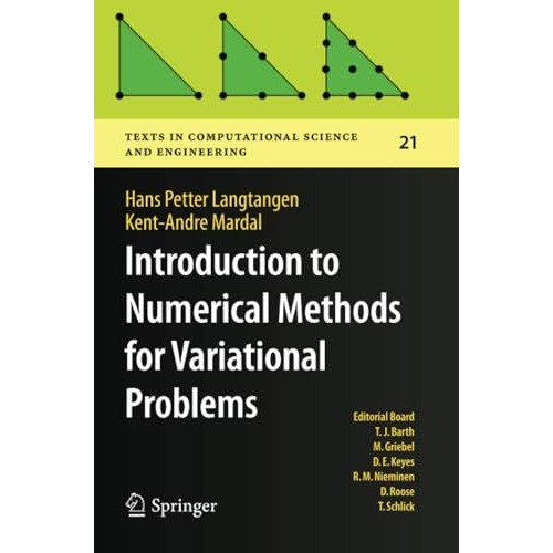 Introduction to Numerical Methods for Variational Problems [Paperback]