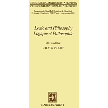 Logic and Philosophy / Logique et Philosophie [Paperback]