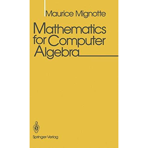 Mathematics for Computer Algebra [Paperback]