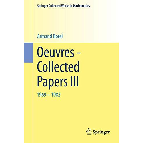 Oeuvres - Collected Papers III: 1969 - 1982 [Paperback]