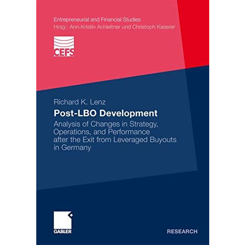 Post-LBO development: Analysis of Changes in Strategy, Operations, and Performan [Paperback]