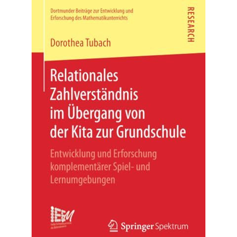 Relationales Zahlverst?ndnis im ?bergang von der Kita zur Grundschule: Entwicklu [Paperback]