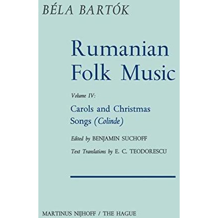 Rumanian Folk Music: Carols and Christmas Songs (Colinde) [Paperback]