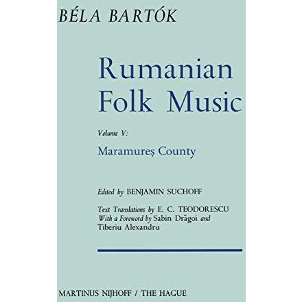 Rumanian Folk Music: Maramure? County [Paperback]