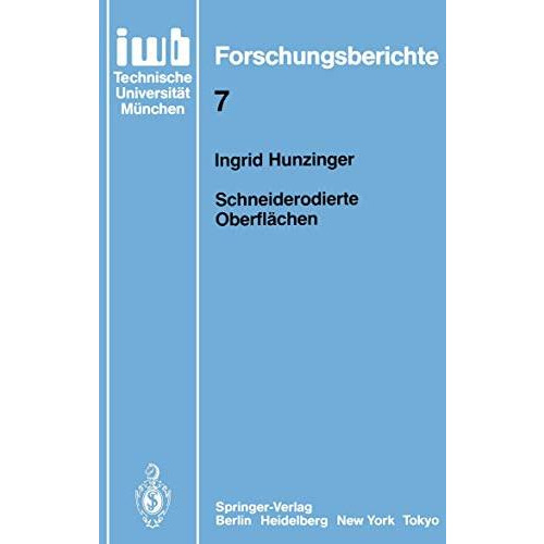 Schneiderodierte Oberfl?chen [Paperback]