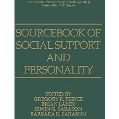 Sourcebook of Social Support and Personality [Paperback]