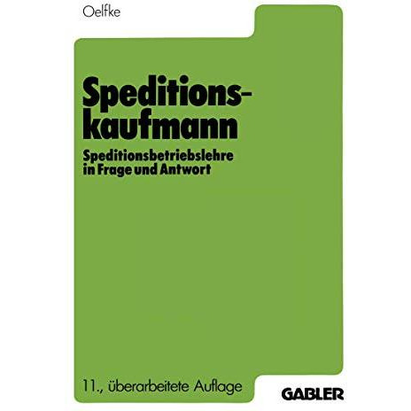 Speditionskaufmann: Speditionsbetriebslehre in Frage und Antwort [Paperback]