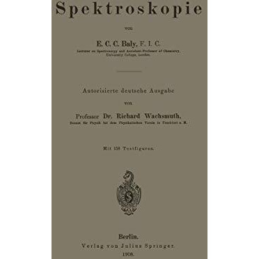 Spektroskopie [Paperback]