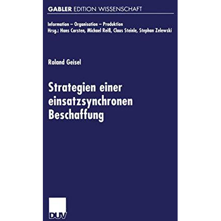 Strategien einer einsatzsynchronen Beschaffung [Paperback]