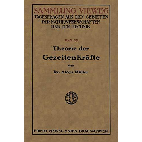 Theorie der Gezeitenkr?fte [Paperback]