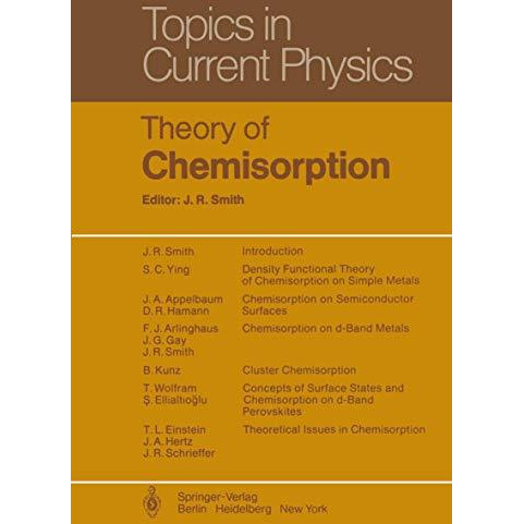 Theory of Chemisorption [Paperback]