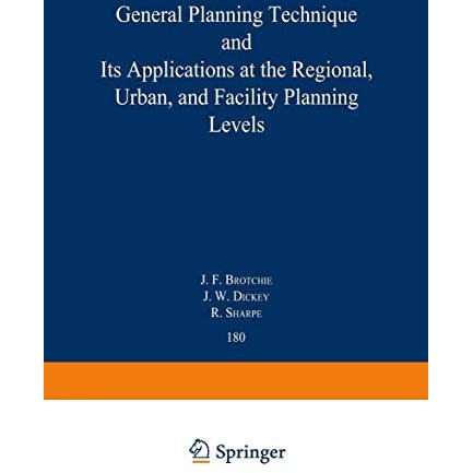 Topaz: General Planning Technique and its Applications at the Regional, Urban, a [Paperback]