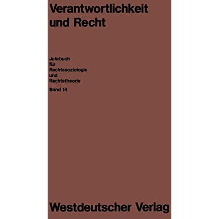 Verantwortlichkeit und Recht [Paperback]