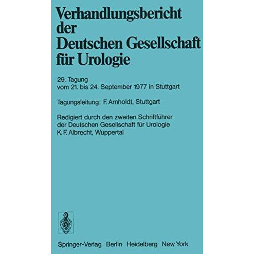 29. Tagung vom 21. September bis 24. September 1977 in Stuttgart [Paperback]