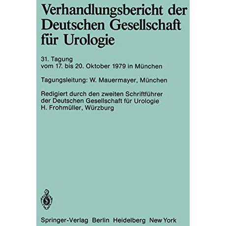 31. Tagung 17. bis 20. Oktober 1979, M?nchen [Paperback]