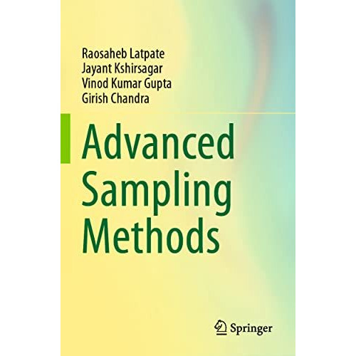 Advanced Sampling Methods [Paperback]