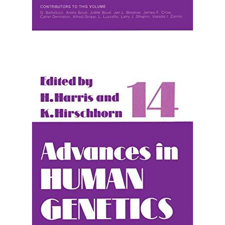 Advances in Human Genetics 14 [Paperback]